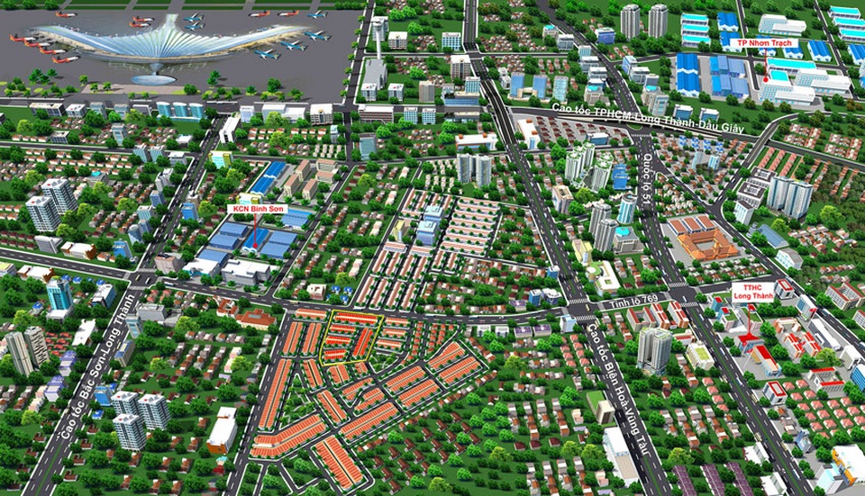 
Tọa lạc ngay cửa ngõ vào sân bay quốc tế Long Thành là một lợi thế rất lớn của Airport Golden Gate.
