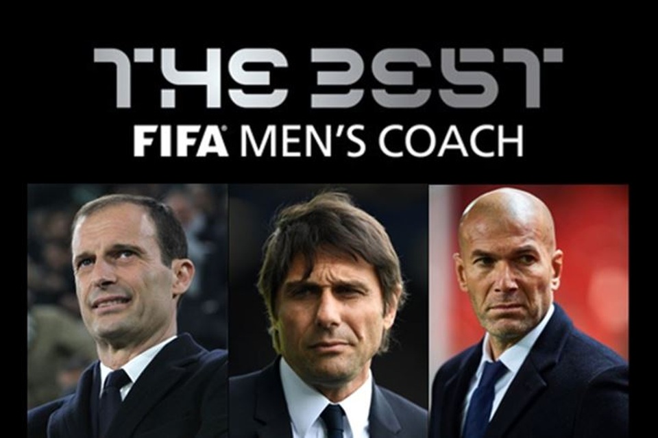 Mourinho bị gạch tên khỏi danh sách rút gọn HLV xuất sắc nhất - 1 Ba HLV Allegri, Conte, Zidane lọt vào danh sách rút gọn giải HLV xuất sắc nhất FIFA