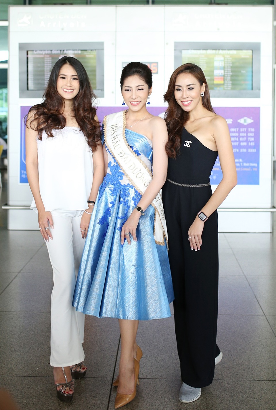Angel Beauty mời mỹ nhân Thái Lan sang tham quan tòa lâu đài sắc đẹp nhân kỷ niệm sinh nhật - 1 Hoa hậu Đại dương Đặng Thu Thảo ra tận sân bay đón các Miss Grand - 3 người đẹp cùng đọ sắc xinh xắn giữa sân bay