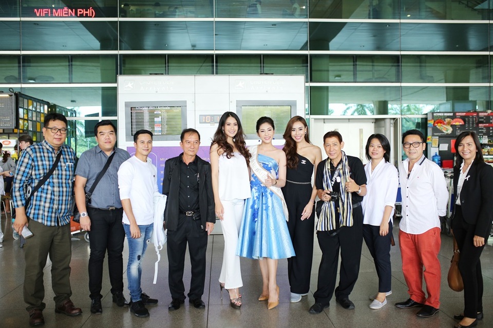 Angel Beauty mời mỹ nhân Thái Lan sang tham quan tòa lâu đài sắc đẹp nhân kỷ niệm sinh nhật - 2 Đại diện của Angel Beauty và hoa hậu Đặng Thu Thảo ra tận sân bay đón 2 Miss Grand của Thái Lan