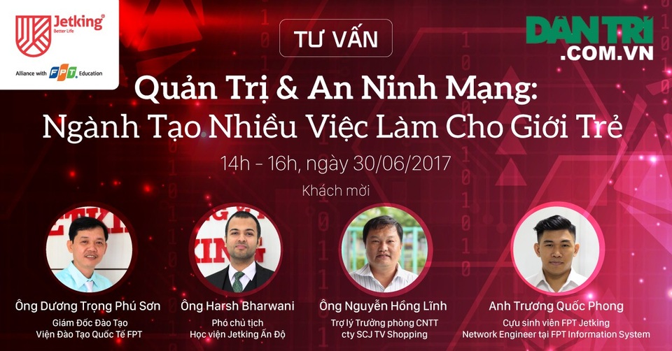 Toàn cảnh tư vấn “Quản trị & An ninh Mạng - ngành tạo nhiều việc làm cho giới trẻ” - 1 Toàn cảnh tư vấn “Quản trị & An ninh Mạng - ngành tạo nhiều việc làm cho giới trẻ” - 1