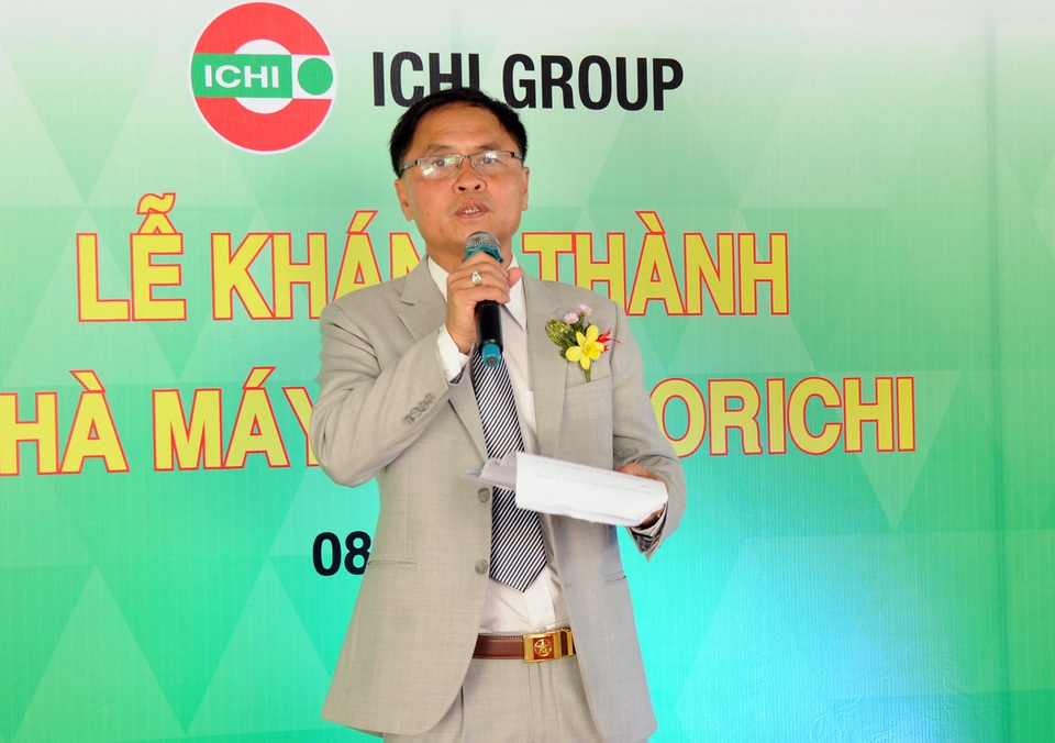 Khánh thành nhà máy sơn Morichi tại Long An - 1 Ông Nguyễn Duy Long, Tổng giám đốc Ichi Group phát biểu tại Lễ khánh thành nhà máy sơn Morichi.