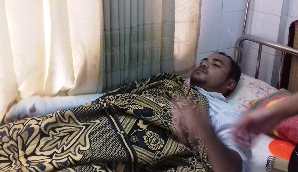 Phó trưởng công an xã bị nhóm côn đồ tấn công khi đi tuần tra - 1
Anh Tứ đang được điều trị tại Khoa Thần kinh – Chấn thương chỉnh hình, bệnh viên đa khoa Gia Lai