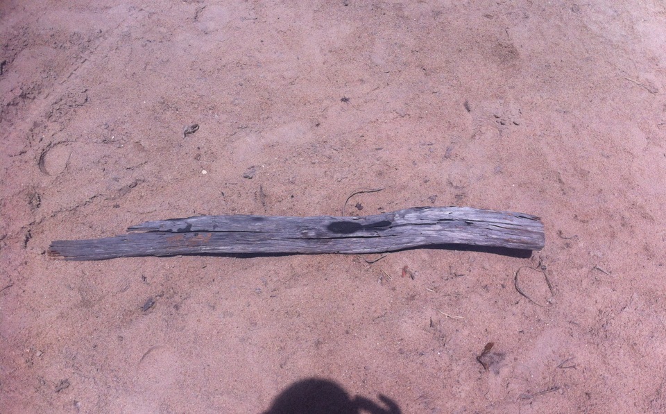 Khúc gỗ làm hàng rào được Chuôn dùng để đánh nạn nhân