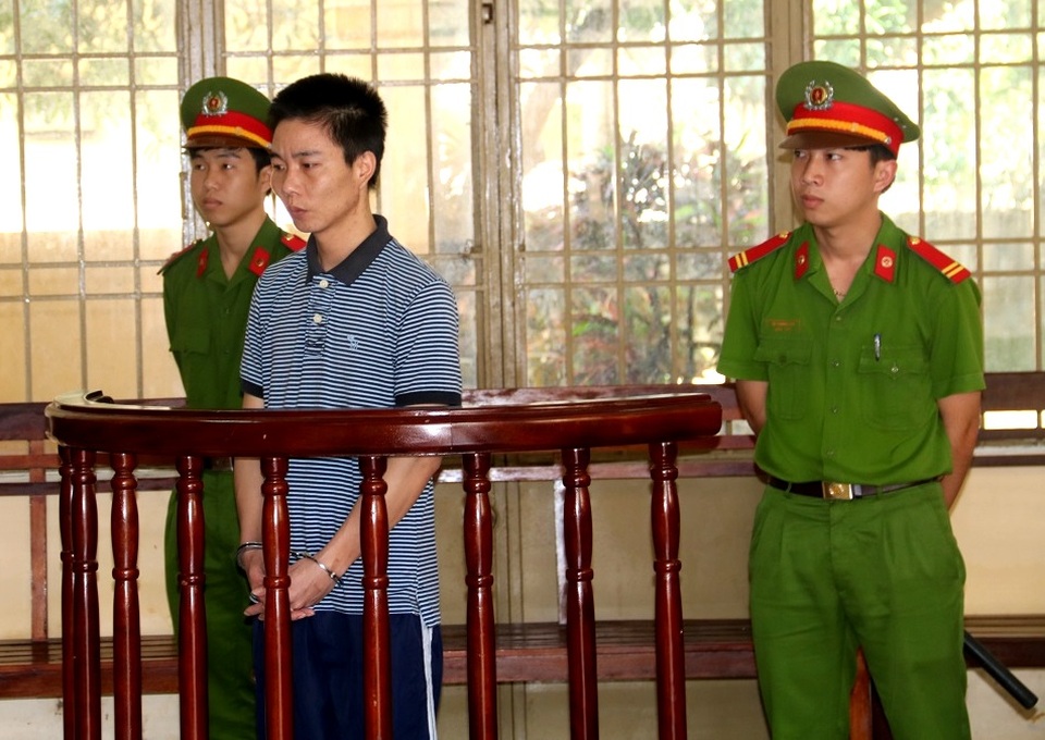 Bị cáo Trương Vĩnh Quốc tại phiên tòa