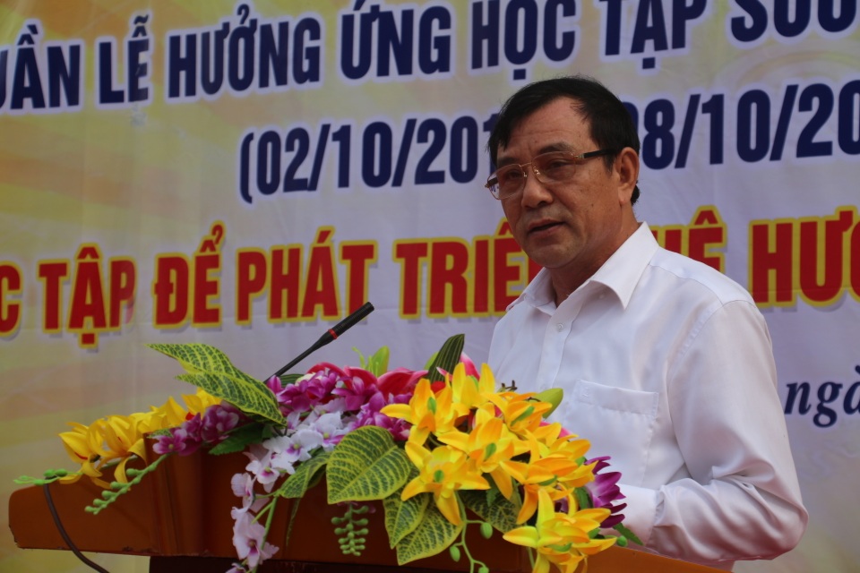 Hà Tĩnh: “Học tập để phát triển quê hương, đất nước” - 2
Ông Nguyễn Xuân Trường, Phó giám đốc Sở GD&ĐT Hà Tĩnh: Từ xa xưa các thế hệ người Việt Nam luôn coi trọng việc học, coi học tập là nền tảng của mọi thắng lợi
