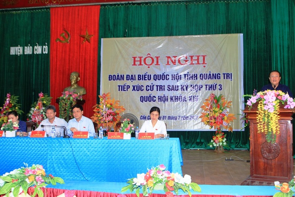 Quảng Trị: Xây dựng Cồn Cỏ trở thành đảo du lịch, đảm bảo môi trường trong sạch … “3 không” - 3 Ông Hà Sỹ Đồng, Phó Chủ tịch UBND tỉnh Quảng Trị, Phó trưởng đoàn ĐBQH tỉnh trả lời một số vấn đề cử tri quan tâm
