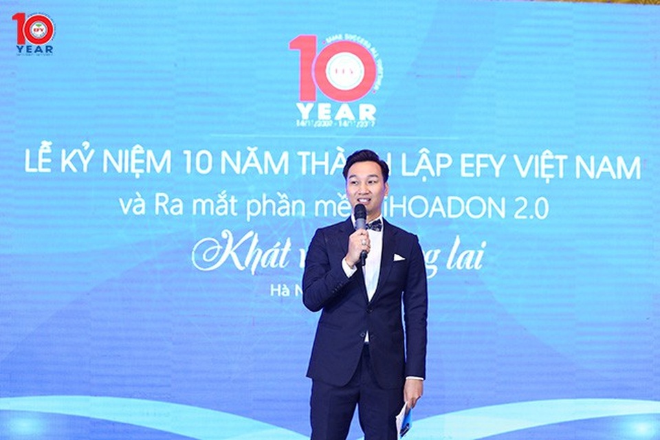 iHOADON: Phần mềm quản lý hóa đơn điện tử có khả năng xuất 500 hóa đơn/phút - 5
MC Thành Trung bày tỏ mong muốn được ứng dụng iHOADON vào công ty do anh vừa thành lập.