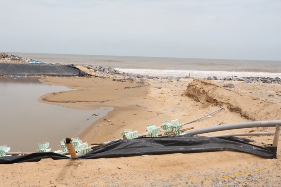 Hà Tĩnh: Nhiều đầm tôm trắng tay sau siêu bão số 10 - 5