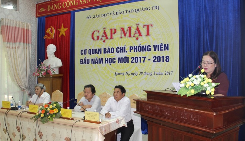 Quảng Trị: Niềm vui, nỗi lo trước ngày khai giảng năm học mới - 2 Bà Lê Thị Hương, Giám đốc Sở GD-ĐT tỉnh Quảng Trị thông tin về một số nhiệm vụ trọng tâm trong năm học 2017-2018