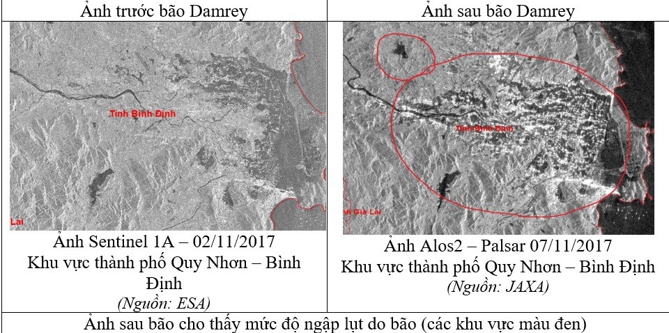 Khả năng ứng dụng công nghệ vũ trụ giảm thiệt hại thiên tai nhìn từ cơn bão số 12 - 2 Khả năng ứng dụng công nghệ vũ trụ giảm thiệt hại thiên tai nhìn từ cơn bão số 12 - 2