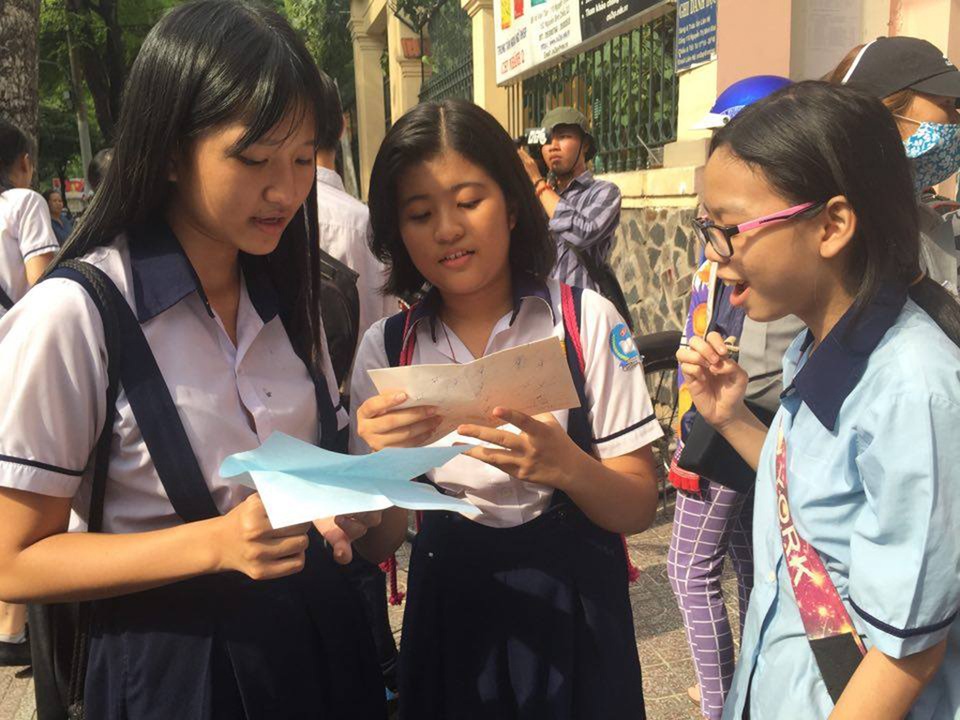TPHCM: Tuyển sinh lớp 10 căng hơn tuyển vào đại học - 1 Học sinh tại TPHCM trong kỳ thi vào lớp 10 những năm trước