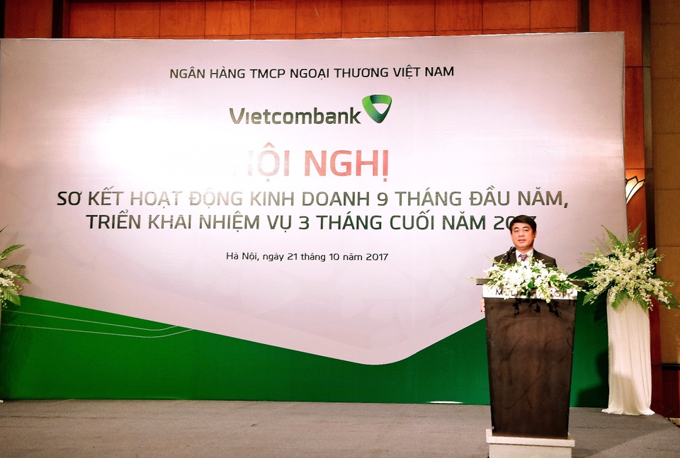 Chủ tịch HĐQT Vietcombank Nghiêm Xuân Thành phát biểu chỉ đạo Hội nghị