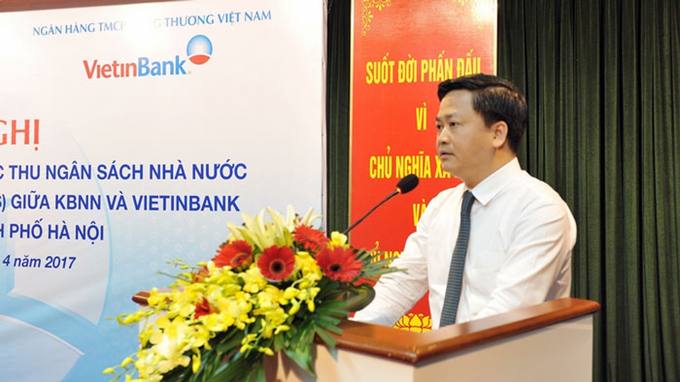 Mở rộng thu Ngân sách Nhà nước qua POS của VietinBank - 1 Ông Lê Đức Thọ phát biểu tại Hội nghị