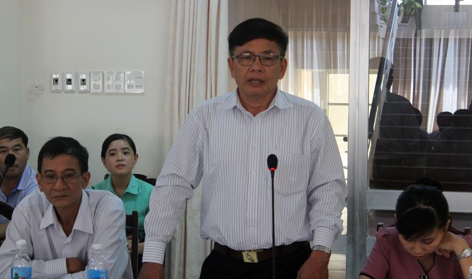 Làm rõ nguyên nhân tôm hùm chết hàng loạt, thiệt hại hơn 700 tỷ đồng - 3 Ông Phạm Kiên, Chủ tịch UBND thị xã Sông Cầu phát biểu tại buổi họp báo