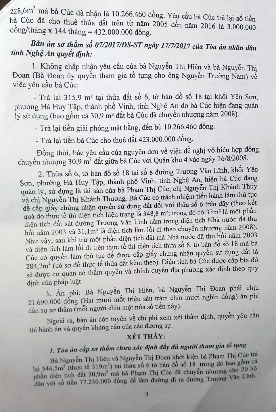 Kháng nghị, huỷ toàn bộ bản án vụ 13 năm, 10 phiên tòa mòn mỏi đi đòi một mảnh đất! - 6 Kháng nghị, huỷ toàn bộ bản án vụ 13 năm, 10 phiên tòa mòn mỏi đi đòi một mảnh đất! - 6