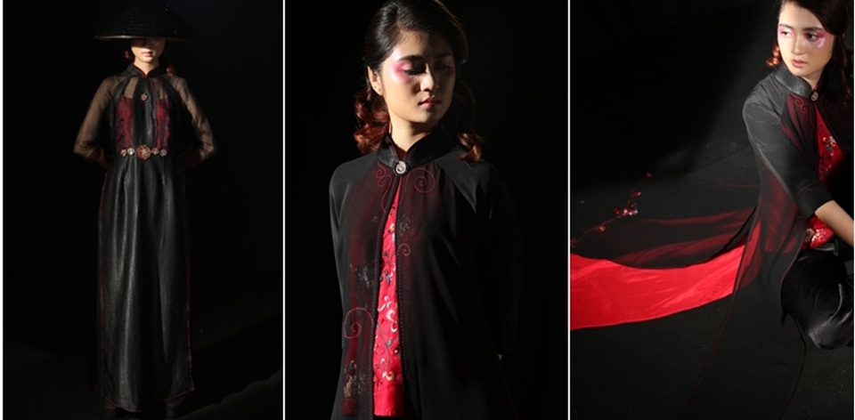 Nhà thiết kế Xuân Thu đưa nghệ thuật sơn mài vào áo dài - 1