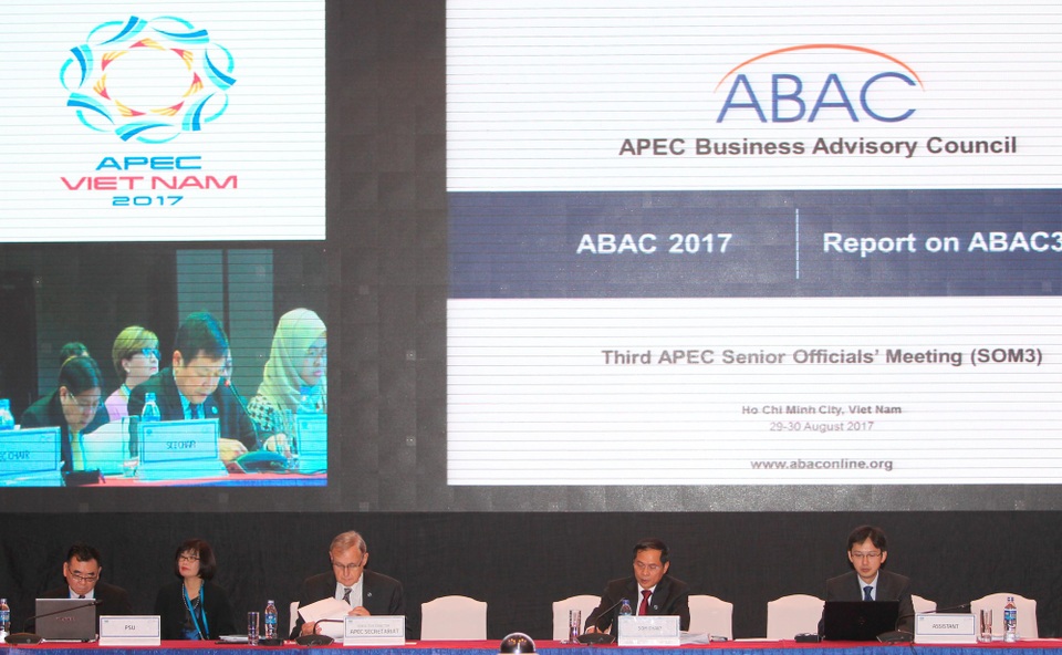 Các sự kiện nổi bật trong năm APEC 2017 của chủ nhà Việt Nam - 13 Hội nghị lần 3 các quan chức cấp cao APEC (SOM 3) và các cuộc họp liên quan tại thành phố Hồ Chí Minh từ ngày 18-30/8.