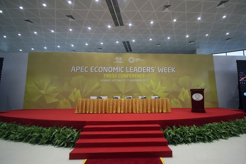 Đà Nẵng đã sẵn sàng cho khai mạc APEC 2017 - 5
Khu vực tổ chức họp báo quốc tế cũng đã sẵn sàng.