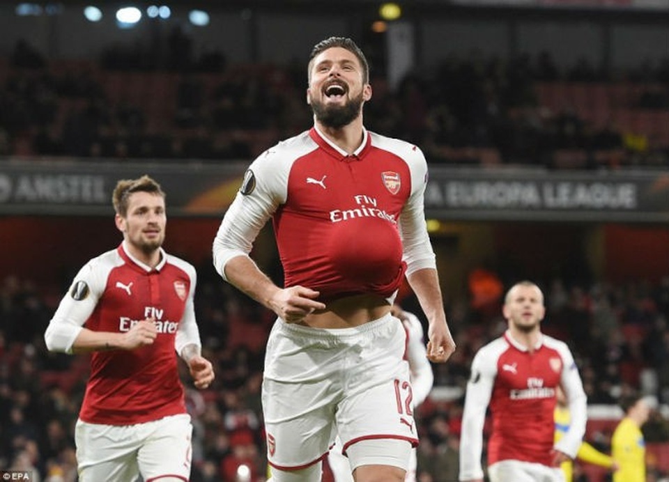 Arsenal “dễ thở” ở vòng 1/16 Europa League - 1 Arsenal dễ thở ở vòng 1/16 Europa League