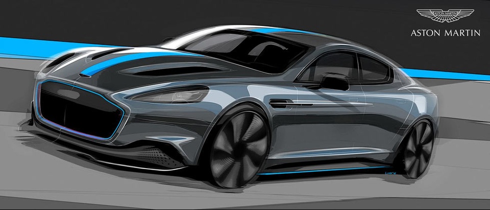 Tất cả xe Aston Martin sẽ có bản hybrid - 1
Phác hoạ mẫu RapidE