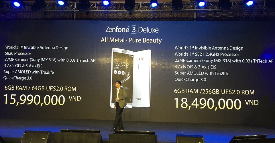 Smartphone quá giống nhau, nhà sản xuất đang đuối ý tưởng? - 3 Giá Asus Zenfone 3 Deluxe khi ra mắt
