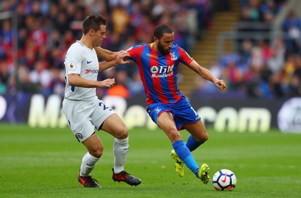 Azpilicueta chơi tệ hại ở trận đấu với Crsytal Palace