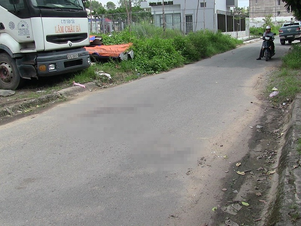 Đoạn đường nơi xảy ra vụ việc. Ảnh: KL