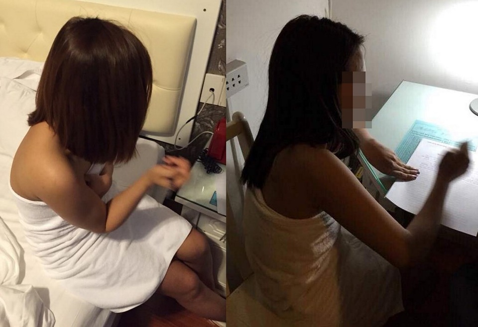 Khám phá đường dây mại dâm qua mạng xã hội Wechat - 2 2 cô gái bị bắt quả tang