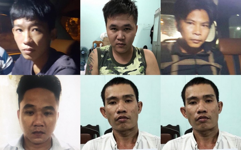 Bắt băng nhóm thuê xe cẩu đi cướp 5 cuộn cáp trị giá 2,5 tỷ đồng - 1 Các đối tượng bị bắt giữ