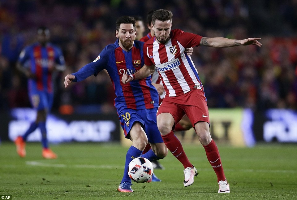 Atletico có thể chặn mạch trận bất bại của Barcelona? - 4
Messi luôn có duyên ghi bàn khi gặp Atletico