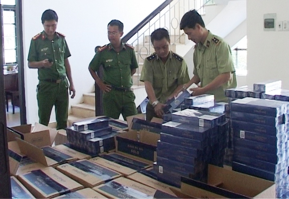 Bắt giữ 20.000 bao thuốc lá ngoại nhập lậu vào Việt Nam - 1 Số thuốc lá lậu bị bắt giữ
