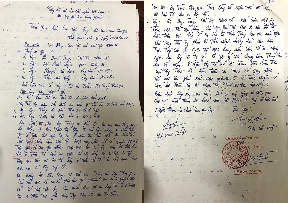 Vụ vợ liệt sĩ tái giá phải nộp tiền để được hưởng chế độ: Sự thật lộ sáng! - 7 Ngày 15/9/2017, UBND xã Quỳnh Lộc cũng đã có biên bản làm việc với các người liên quan và khẳng định việc làm của cán bộ chính sách xã, cán bộ thôn là sai đối với quy định của pháp luật.