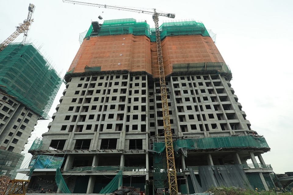 BĐS phía Nam Hà Nội tăng giá: Thời điểm nào thì nên mua nhà? - 2 Dự án Gelexia Riverside hiện đã thi công vượt tiến độ đến tầng 23.