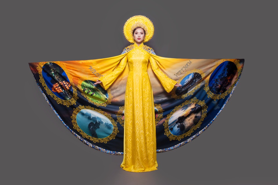 Trang phục dân tộc mà Bella Mai dự tính sẽ đưa đến chung kết Miss Tourism Universe 2017.