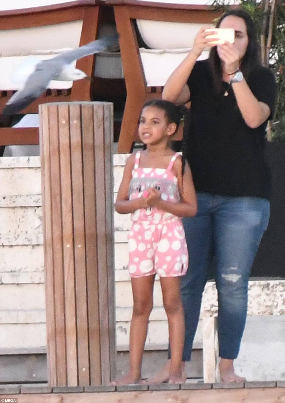 Beyonce Knowles lần đầu khoe cặp sinh đôi mới sinh - 16
Cô con gái lớn Blue Ivy cũng có mặt tại khu resort này cùng bố mẹ và hai em.