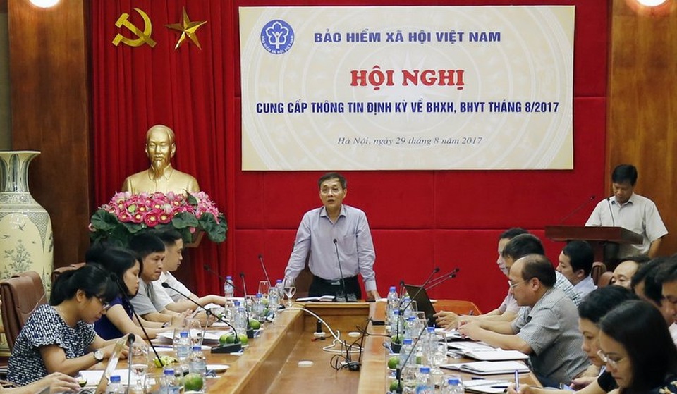 Cảnh báo nguy cơ quỹ BHYT bội chi 10.000 tỷ đồng trong năm 2017 - 1
Buổi họp báo thông tin về BHXH, BHYT tháng 8/2017.