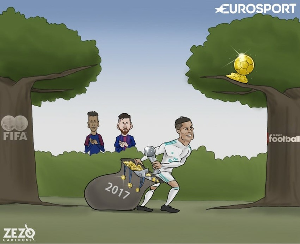 Năm 2017, C.Ronaldo tha hồ vơ vét danh hiệu