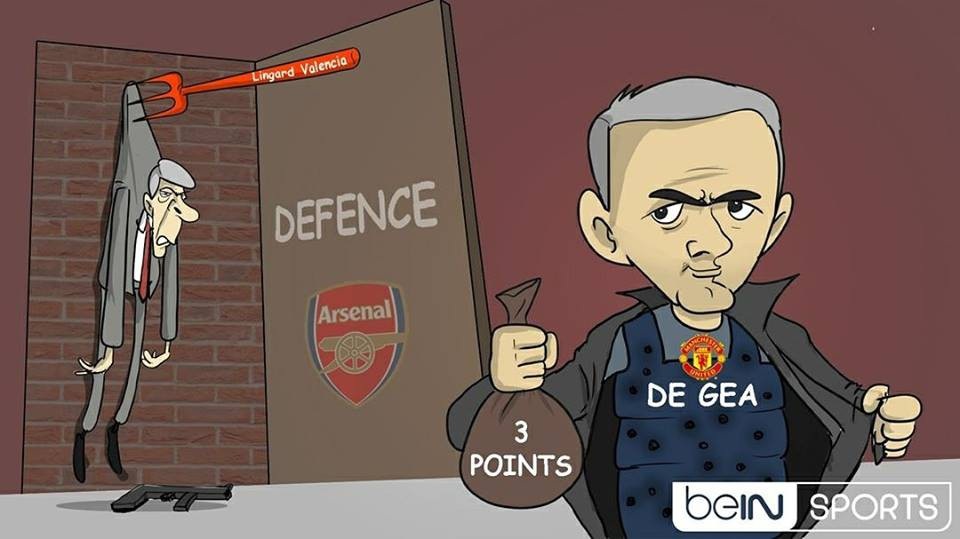 Có áo giáp De Gea, Mourinho tiếp tục xử Wenger