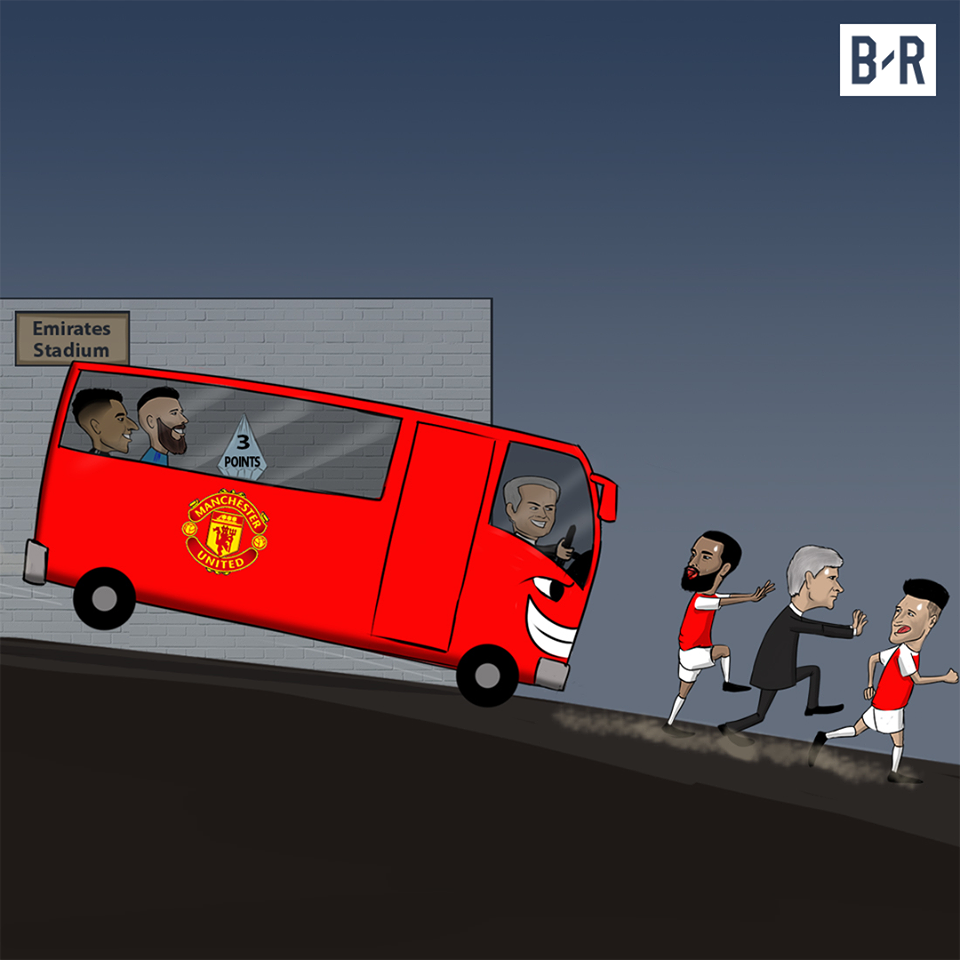 Chiếc xe bus M.U một lần nữa khiến Arsenal khiếp sợ