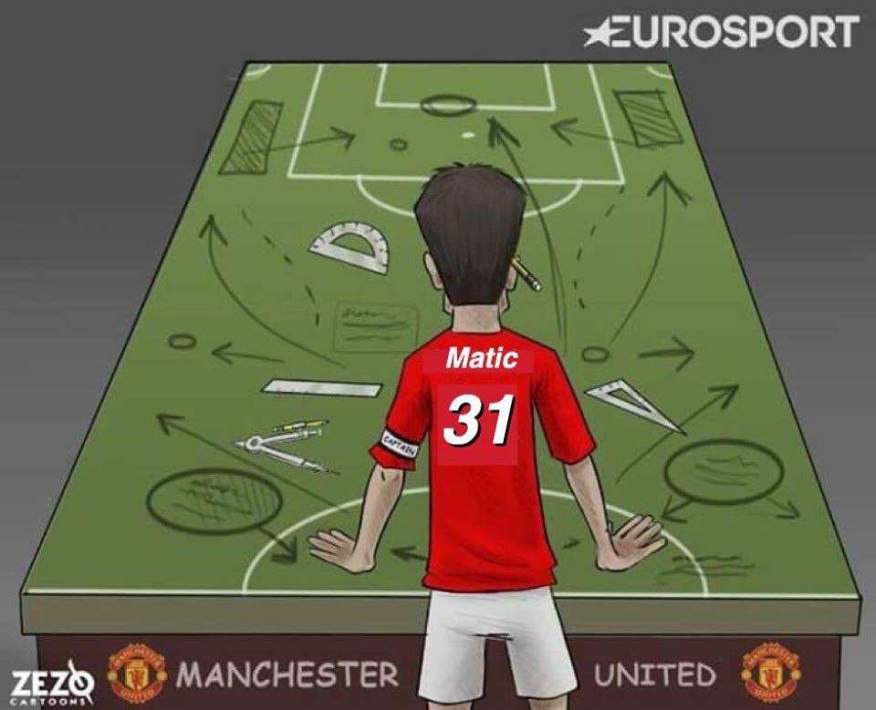 Góc biếm họa: Người khổng lồ Zidane - 11 Matic, bản hợp đồng chiến lược của MU