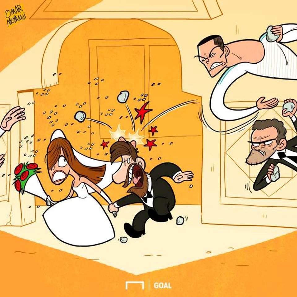 Góc biếm họa: Diego Costa, Ibrahimovic nhập hội vô gia cư - 11 C.Ronaldo và HLV Luis Enrique ném đá vì không được mời tới đám cưới của Messi