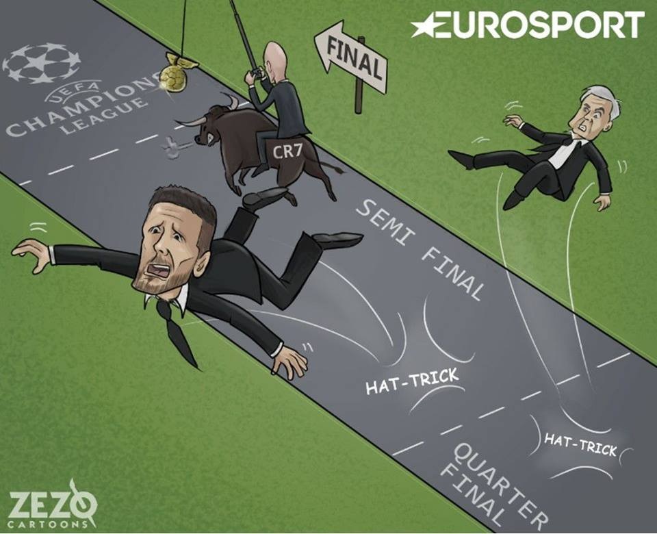 Zidane cưỡi bò tót C.Ronaldo thẳng tiến tới trận chung kết Champions League