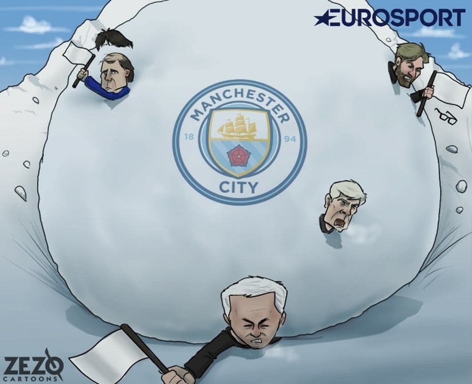 Mọi đối thủ đều giương cờ trắng trước sức mạnh của Man City