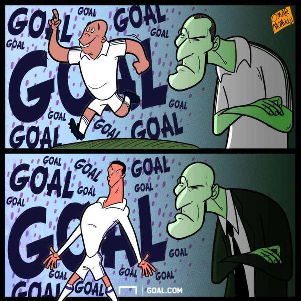 Zidane ghen tỵ với khả năng ghi bàn của cả hai Ronaldo