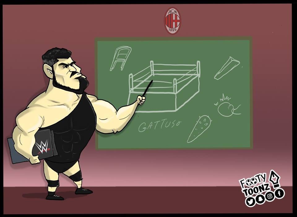 Góc biếm họa: Messi tức điên vì trọng tài “mù” - 7 Tê giác Gattuso sẽ biến Milan thành... đấu trường?