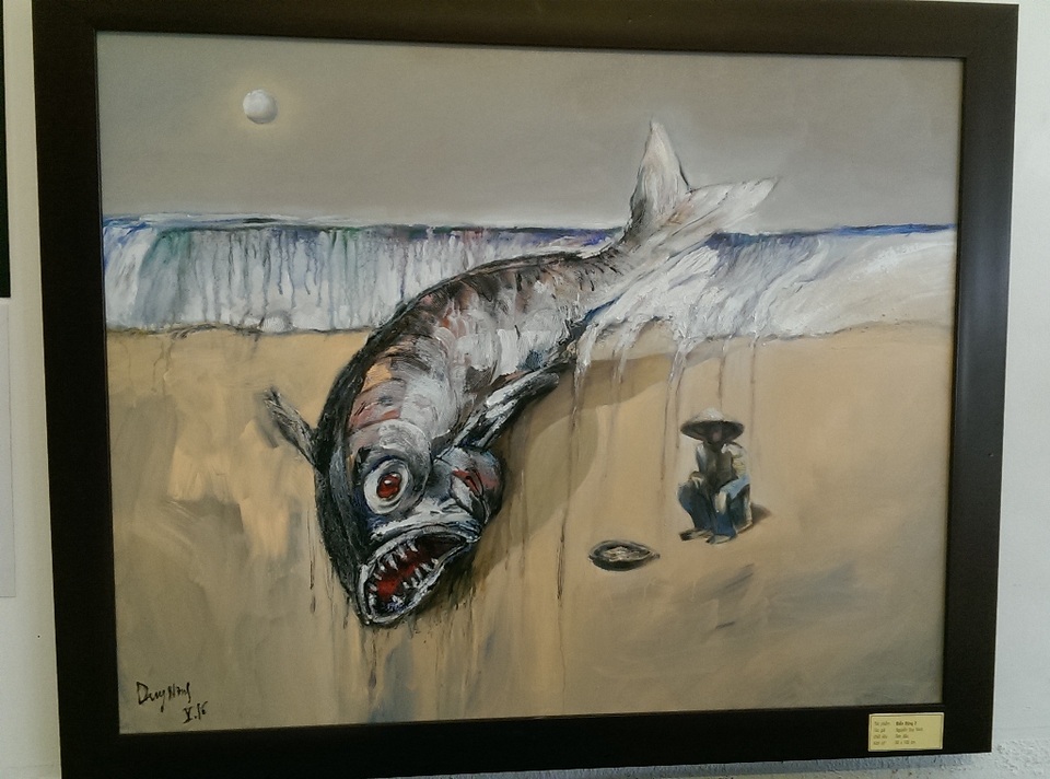 các tác phẩm triển lãm tại hội họa mùa xuân 