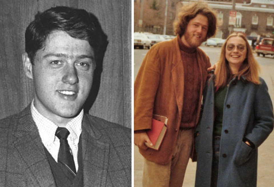 Bộ ảnh chân dung nhiều đời Tổng Thống Mỹ khi còn trẻ - 7
Bill Clinton, 22 và 26 tuổi