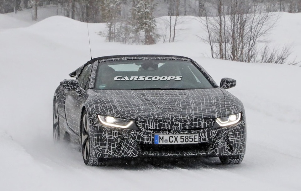 BMW i8 Spyder xuất hiện trên đường thử - 1 BMW i8 Spyder xuất hiện trên đường thử - 1