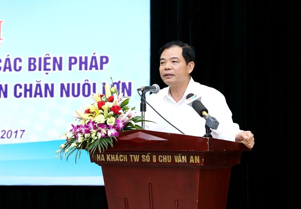 3 tháng "giải cứu lợn" giúp người chăn nuôi giảm thua lỗ hàng nghìn tỷ đồng - 2 Bộ trưởng Nguyễn Xuân Cường phát biểu tại Hội nghị.